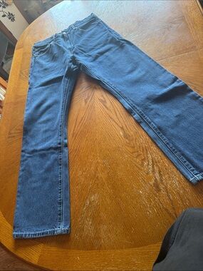 Levi's Straight-Leg Jeans in Dark Blue Denim